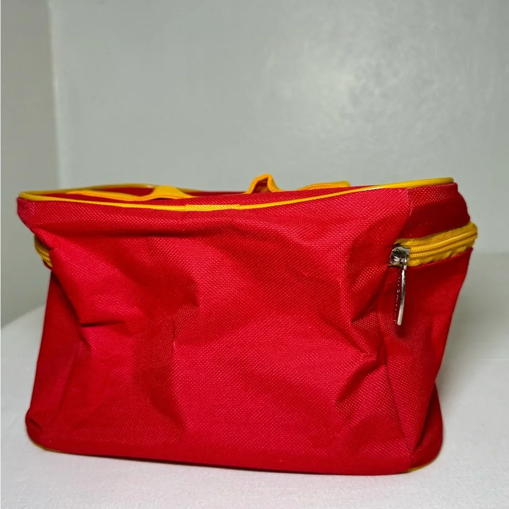 Stanhome Canvas Travel Kit Bag Kids’ toiletry bag red & yellow zipper and strap